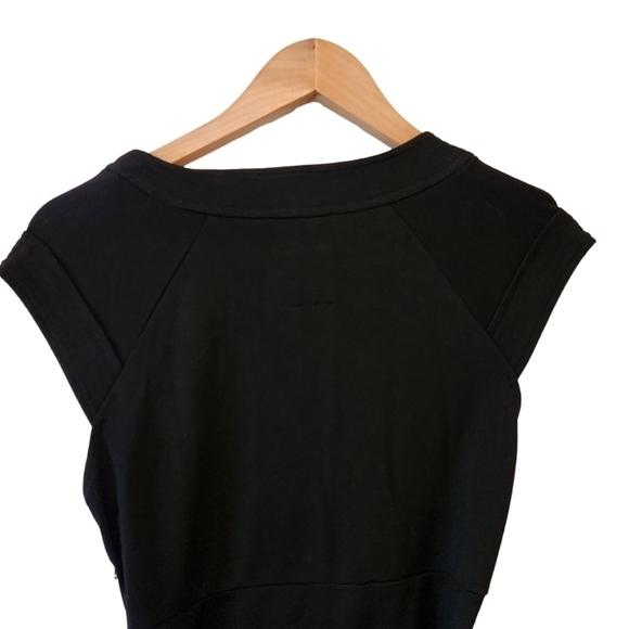 COCO & tashi belted cap sleeve v-neck midi dress flared corpcore office siren - Picture 7 of 12